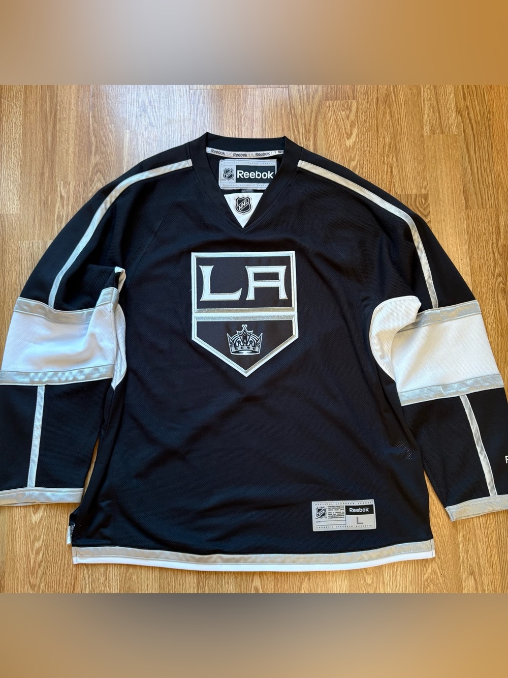 NEW no Tag RBK LA kings 2016 nhl jersey size L blank